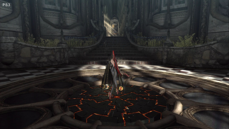 Illustration for article titled Let's Compare XBL And PSN Bayonetta Demo Screens